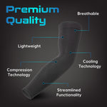 Cooling Arm Sleeves for Sun Protection - Arm Compression Sleeves for Men & Women
