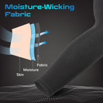 Cooling Arm Sleeves for Sun Protection - Arm Compression Sleeves for Men & Women