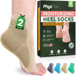 Moisturizing Heel Socks for Cracked Heels - Silicone Socks for Women and Men Foot Treatment & Overnight Hydration