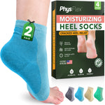 Moisturizing Heel Socks for Cracked Heels - Silicone Socks for Women and Men Foot Treatment & Overnight Hydration