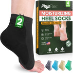 Moisturizing Heel Socks for Cracked Heels - Silicone Socks for Women and Men Foot Treatment & Overnight Hydration
