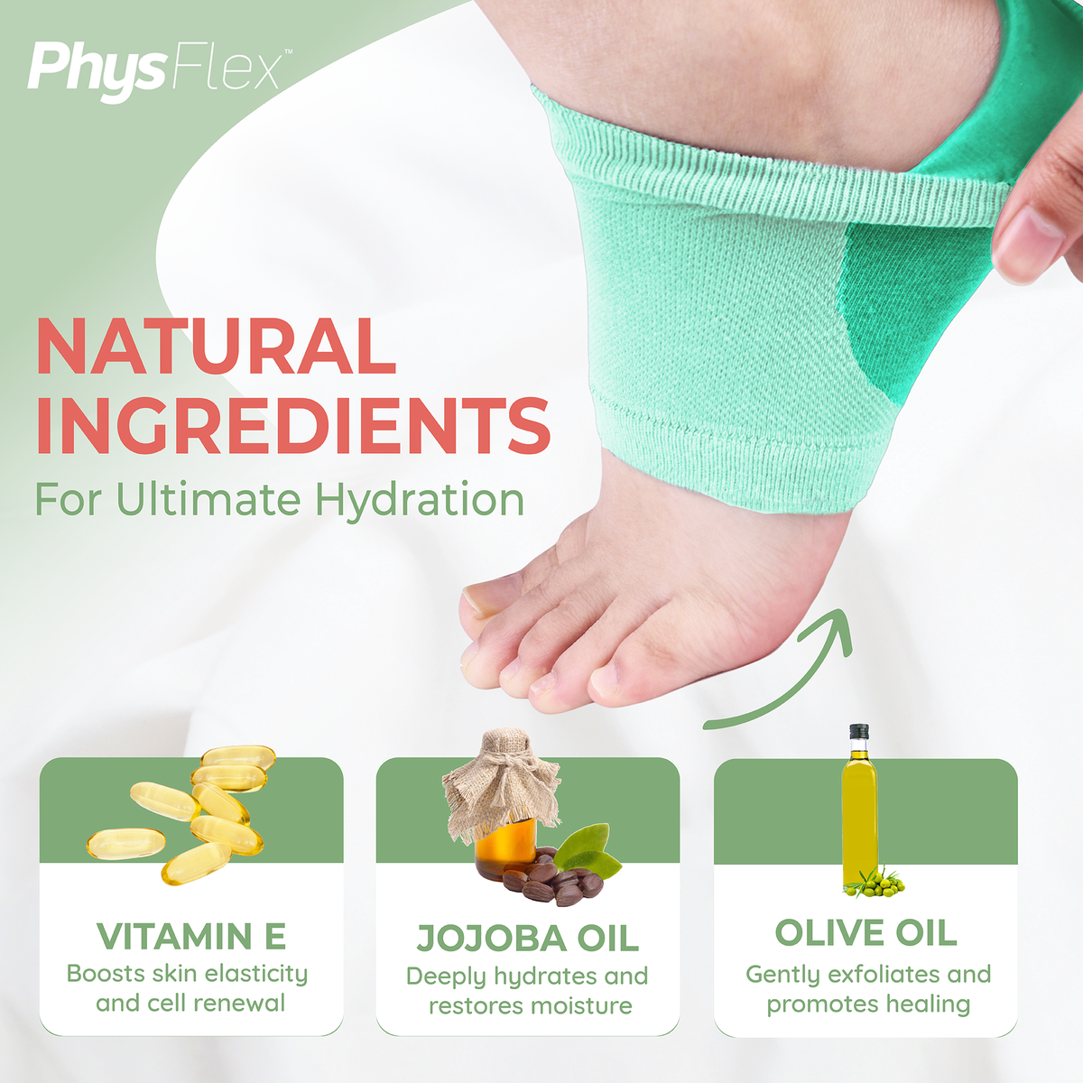 Moisturizing Heel Socks for Cracked Heels - Silicone Socks for Women and Men Foot Treatment & Overnight Hydration