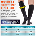 Graduated Compression Socks for Women and Men - Enhance Circulation & Reduce Fatigue