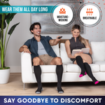 Graduated Compression Socks for Women and Men - Enhance Circulation & Reduce Fatigue