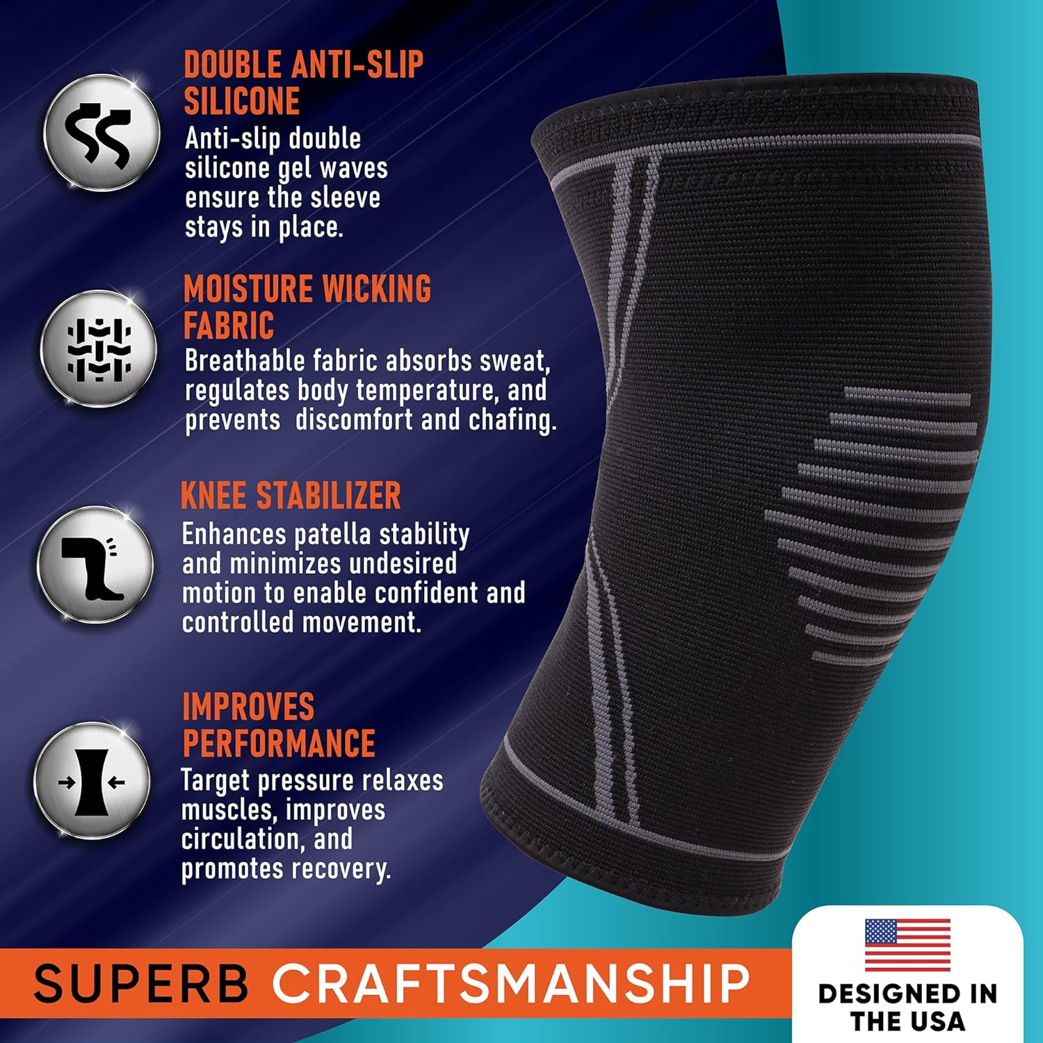 NEENCA 2 PIECES Knee Braces for Knee Pain Relief Compression Knee Support Sleeve for Meniscus Tear ACL Arthritis Joint Pain Injury Recovery Circulation Sports. Women Cycling Leg Warmers Keep Leg Warm NEENCA 2 PIECES Knee Braces for Knee Pain Relief Compression Knee Support Sleeve for Meniscus Tear ACL Arthritis Joint Pain Injury Recovery Circulation Sports. Women Cycling Leg Warmers Keep Leg Warm