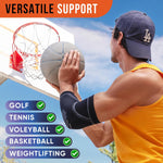 Elbow Compression Sleeve - 2 Pack Elbow Brace for Tennis & Golfer's Elbow Pain Relief