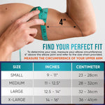 Elbow Compression Sleeve - 2 Pack Elbow Brace for Tennis & Golfer's Elbow Pain Relief