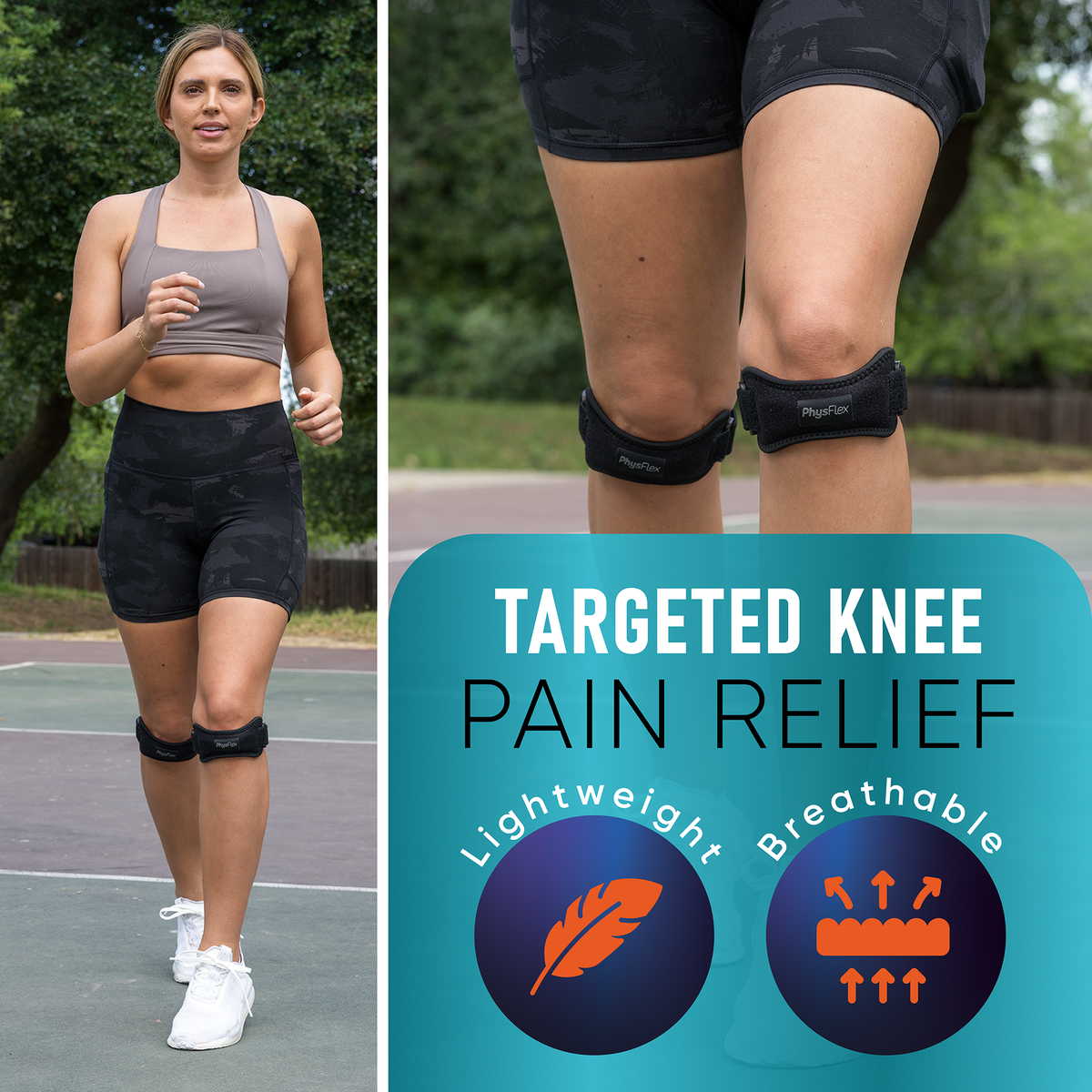 Patella Knee Brace - Knee Support and Pain Relief - Adjustable Strap