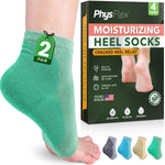 Moisturizing Heel Socks for Cracked Heels - Silicone Socks for Women and Men Foot Treatment & Overnight Hydration