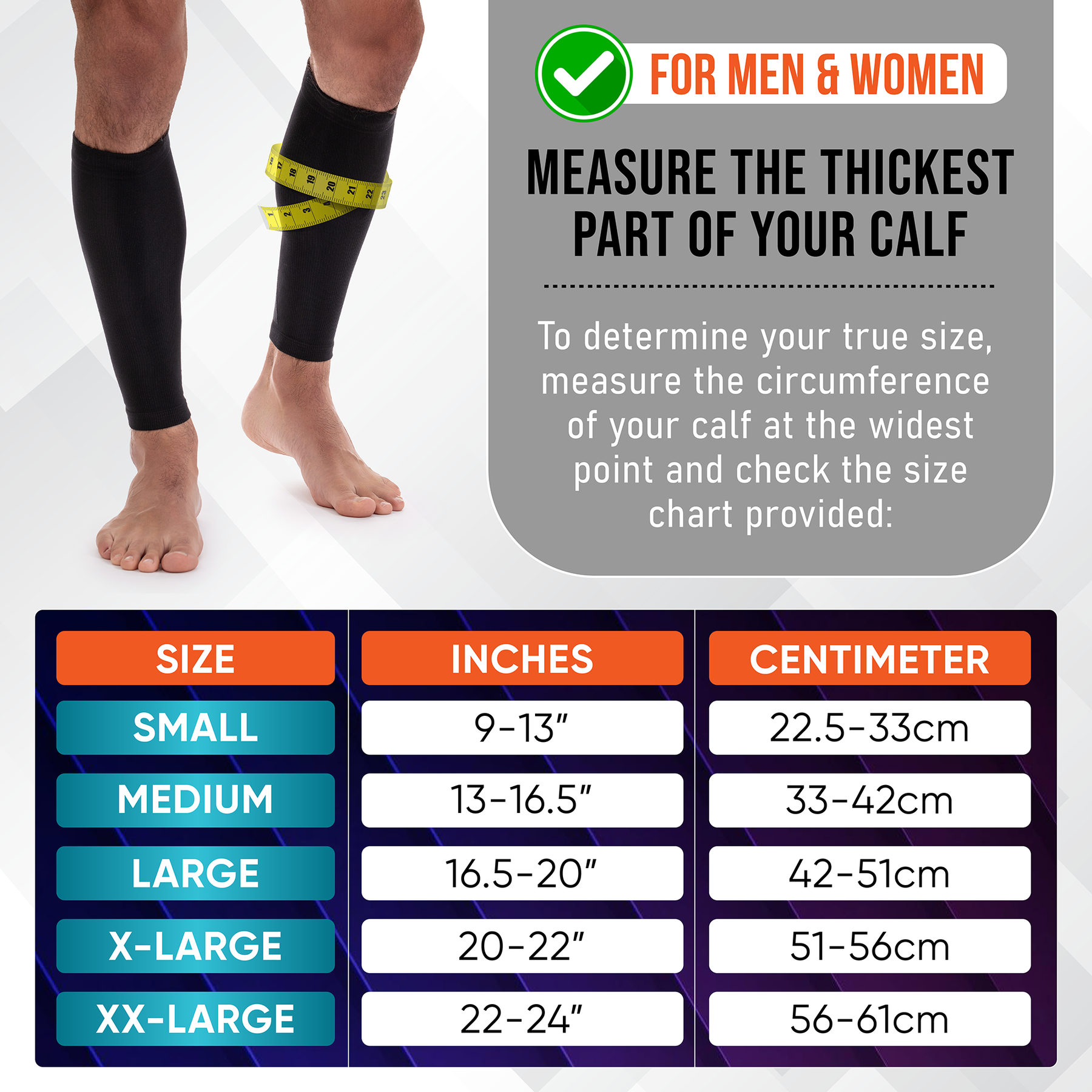 Calf Compression Sleeves - PhysFlex