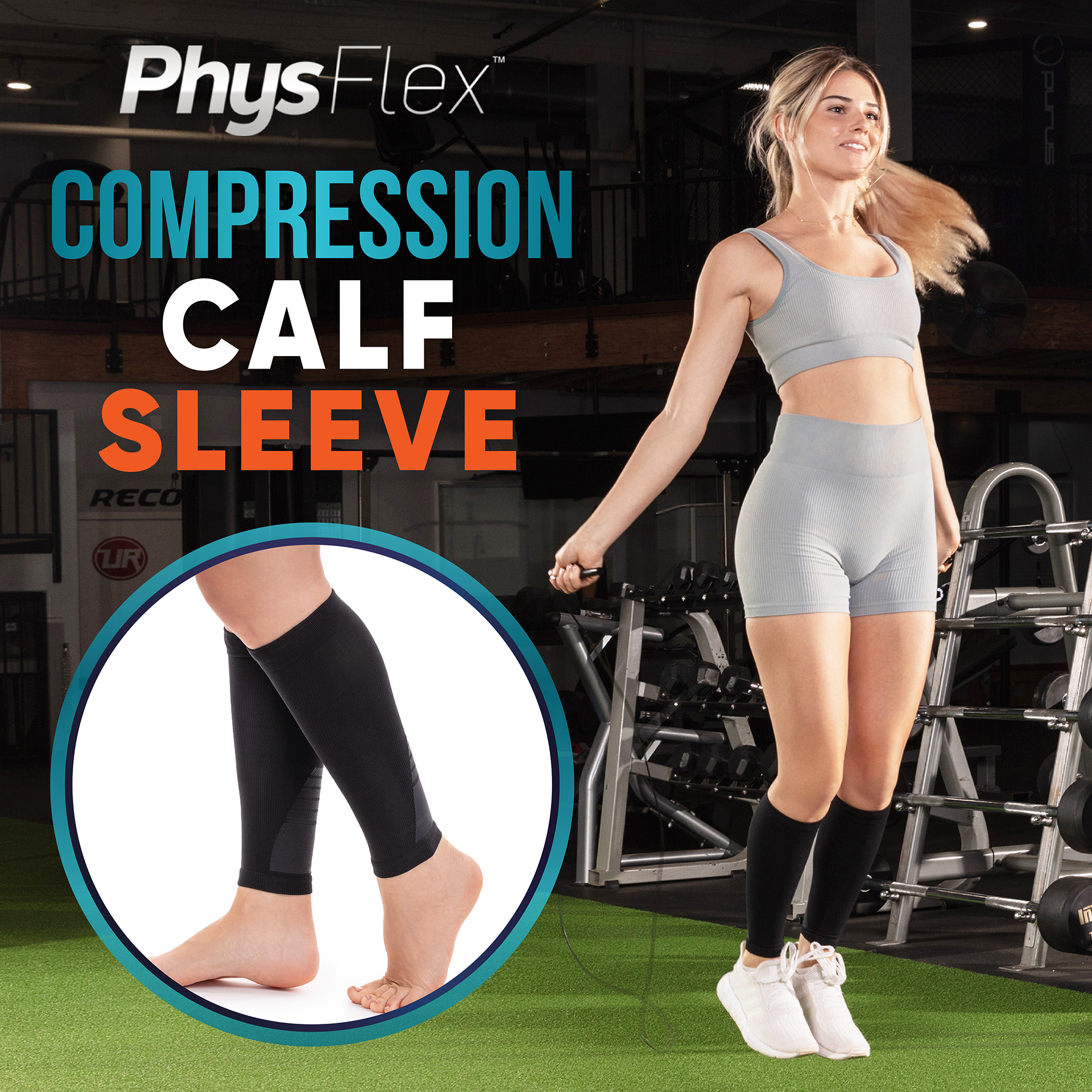 Calf Compression Sleeves PhysFlex